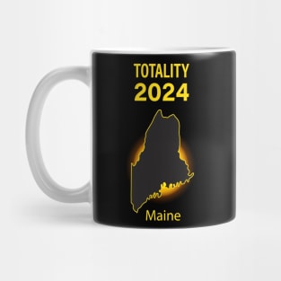 Total Solar Eclipse Maine State 2024 Mug